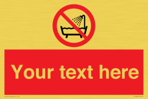 Custom Do not use this device in a bathtub shower or water-filled reservoir